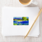 Bluebonnet-Wildblumen Adressaufkleber (Insitu)