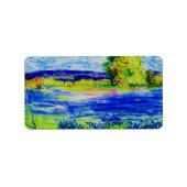 Bluebonnet-Wildblumen Adressaufkleber (Vorne)