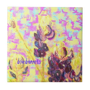 Bluebonnet-Wildblumen Fliese