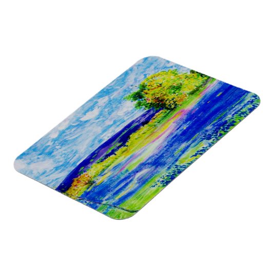 Bluebonnet-Wildblumen Magnet (Linke Seite)