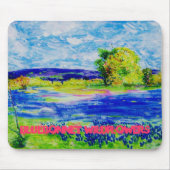 Bluebonnet-Wildblumen Mousepad (Vorne)