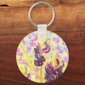 Bluebonnet-Wildblumen Schlüsselanhänger (Vorderseite)