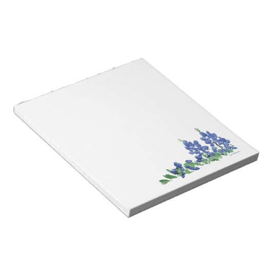 Bluebonnet Wilde Blume, Texas-Blume Notizblock (angewinkelt)