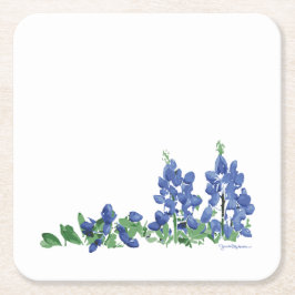 Bluebonnet Wilde Blume, Texas-Blume Rechteckiger Pappuntersetzer