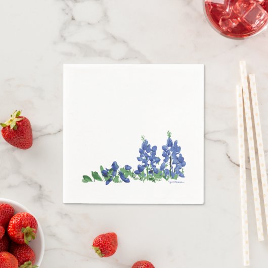 Bluebonnet Wilde Blume, Texas-Blume Serviette (Beispiel)