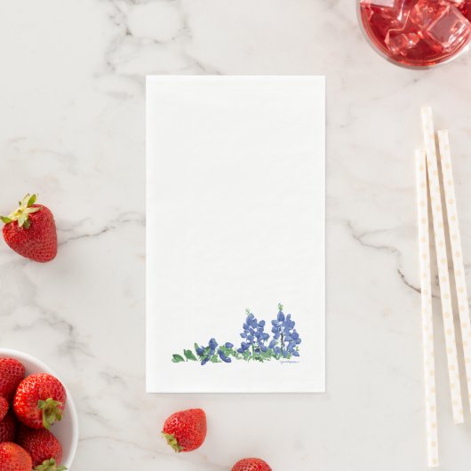 Bluebonnet Wilde Blume, Texas-Blume Serviette (Beispiel)