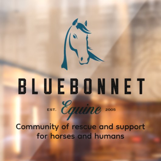 Bluebonnet Window Decall Fensteraufkleber (Blatt 2)