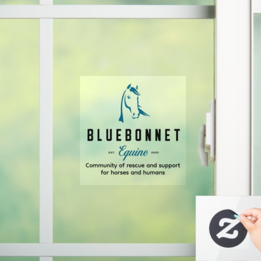 Bluebonnet Window Decall Fensteraufkleber (Zuhause)