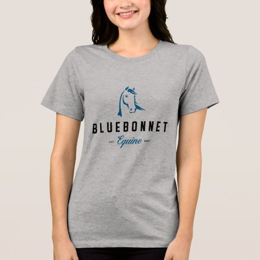 Bluebonnet Womens Slim Fit T-Shirt Tri-Blend Shirt (Vorderseite)