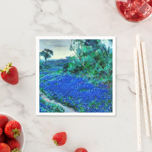 Bluebonnets am falschen Morgen Serviette (Beispiel)