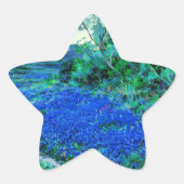 Bluebonnets am falschen Morgen Stern-Aufkleber (Vorderseite)