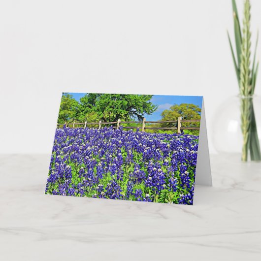 Bluebonnets Art Scripture Card Psalm 145:5 Karte (Vorderseite)