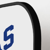 Bluebonnets Austin Dallas Floral Texan Flag Pickleball Schläger (Linke Seite)