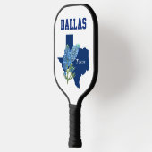 Bluebonnets Austin Dallas Floral Texan Flag Pickleball Schläger (Links)