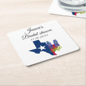 Bluebonnets Blaublumenwasser-Brautparty Rechteckiger Pappuntersetzer (angewinkelt)