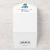 Bluebonnets Blauer Wildblume Lupin All In One Einladung (Außenbereich)