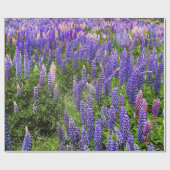 Bluebonnets Blue Floral Texas Texan Elegant Geschenkpapier (Flach)
