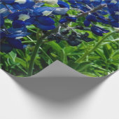 Bluebonnets Blue Floral Texas Texan Elegant Geschenkpapier (Ecke)