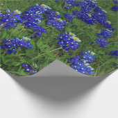 Bluebonnets Blue Floral Texas Texan Elegant Geschenkpapier (Ecke)
