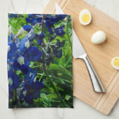 Bluebonnets Blue Floral Texas Texan Elegant Geschirrtuch (Viertel Falte)
