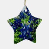 Bluebonnets Blue Floral Texas Texan Elegant Keramik Ornament (Rechts)
