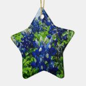 Bluebonnets Blue Floral Texas Texan Elegant Keramik Ornament (Links)