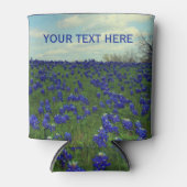 Bluebonnets Blue Flowers Texas Floral Can Cooler Dosenkühler (Vorderseite)