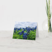 Bluebonnets Blue Flowers Texas Texan Floral Dankeskarte (Vorderseite)