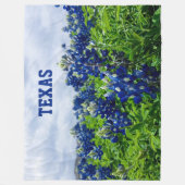 Bluebonnets Blue Flowers Texas texan Floral Fleece (Vorderseite)