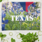 Bluebonnets Blue Flowers Texas texan Floral Geschirrtuch (Gefaltet)