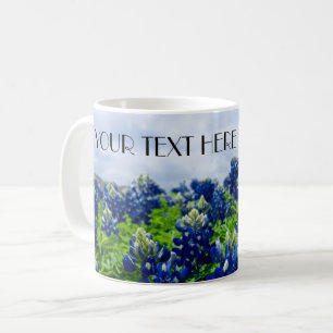 Bluebonnets Blue Flowers Texas texan Floral Kaffeetasse