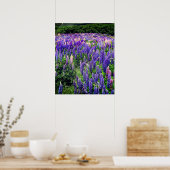 Bluebonnets Blue Flowers Texas Texan Floral Poster (Küche)
