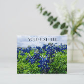 Bluebonnets Blue Flowers Texas texan Floral Postkarte (Stehend Vorderseite)