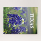 Bluebonnets Blue Flowers Texas Texan Floral Puzzle (Horizontal)