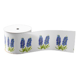 Bluebonnets Blue Flowers Texas Texan Floral Ripsband