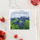 Bluebonnets Blue Flowers Texas texan Floral Serviette (Beispiel)