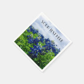 Bluebonnets Blue Flowers Texas texan Floral Serviette (Ecke)