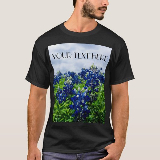 Bluebonnets Blue Flowers Texas texan Floral T-Shirt (Vorderseite)
