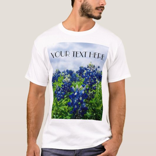 Bluebonnets Blue Flowers Texas texan Floral T-Shirt (Vorderseite)