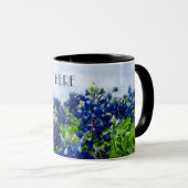 Bluebonnets Blue Flowers Texas texan Floral Tasse (VorderseiteRechts)