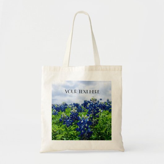Bluebonnets Blue Flowers Texas texan Floral Tragetasche (Vorne)