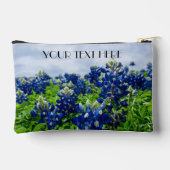 Bluebonnets Blue Flowers Texas texan Floral Zubehörtasche (Rückseite)