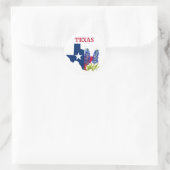 Bluebonnets Blue Flowers Texas Texan Staat Floral Runder Aufkleber (Tasche)