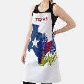 Bluebonnets Blue Flowers Texas Texan Staat Floral Schürze (InSitu)