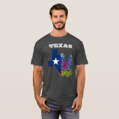 Bluebonnets Blue Flowers Texas Texan Staat Floral T-Shirt (Vorne ganz)