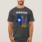 Bluebonnets Blue Flowers Texas Texan Staat Floral T-Shirt (Vorderseite)