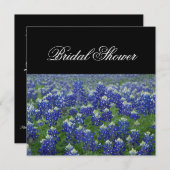 Bluebonnets Bluebonnets Blumendusche Einladung (Vorne/Hinten)