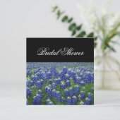 Bluebonnets Bluebonnets Blumendusche Einladung (Stehend Vorderseite)