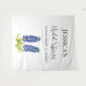 Bluebonnets Blume Brautparty Begrüßungszeichen Wandteppich (Vorderseite (Horizontal))