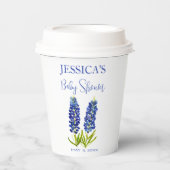 Bluebonnets Blume Texas Baby Shower Girl Pappbecher (Vorderseite)